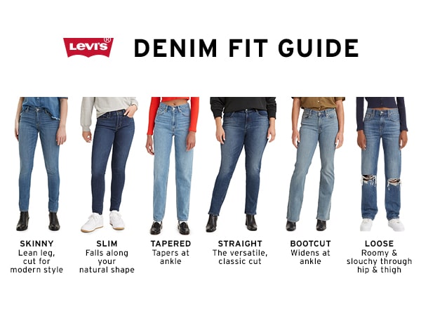 Le Guide des coupes Jeans Levi s pour femme So Cute